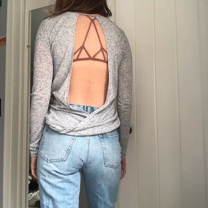 NORR cutout long sleeve shirt